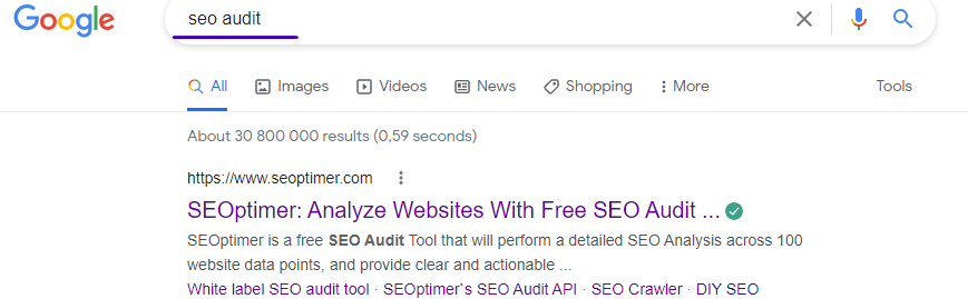 seo audit keyword di pencarian google